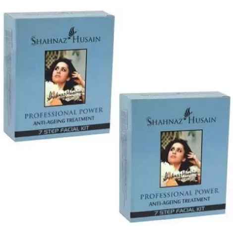 Buy SHAHNAZ HUSAIN PROFESSIONAL POWER ANTI-AGEING TREATMENT 7 STEP FACIAL KIT (48gm + 15ml) - Purplle
