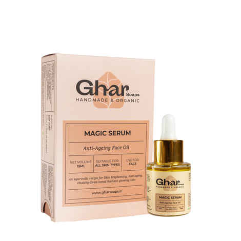 Buy Ghar Soaps Anti Ageing Ayurvedic Face Oil For Glowing Skin (15 ml) - Purplle