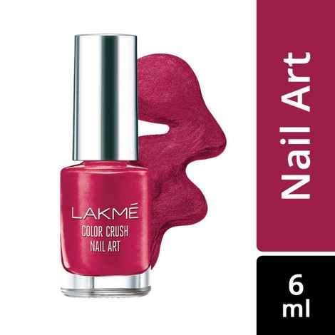 Buy Lakme Color Crush Nail Art - Burgundy M5 (6 ml) - Purplle