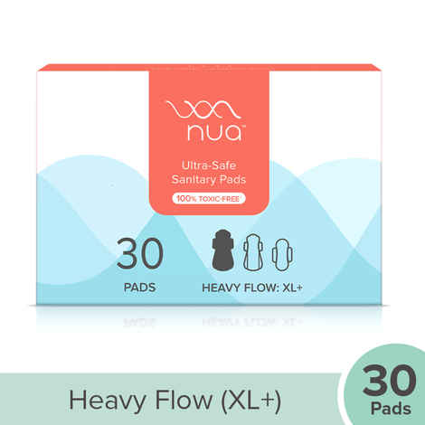 Buy Nua Ultra Thin Sanitary Pads for Women, All XL+: Pack of 30 Pads - without Disposable Cover - Purplle