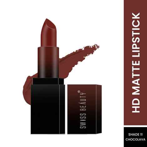 Buy Swiss Beauty HD Matte Lipstick Chocolava 11 (3.5 gm) - Purplle