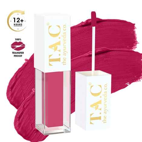 Buy TAC - The Ayurveda Co Cosmic Pink  Liquid Lipstick, Natural Matte Finish Lipstick, 5 ml - Purplle