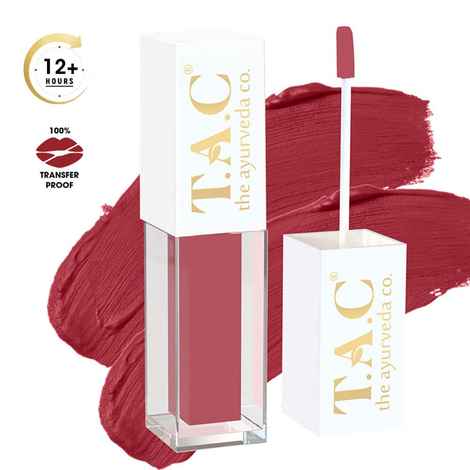 Buy TAC - The Ayurveda Co Rust Desire Liquid Lipstick, Matte Finish Lipstick, 5 ml - Purplle