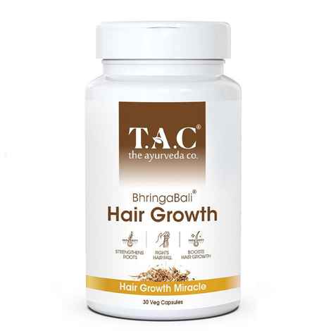 Buy TAC - The Ayurveda Co BhringaBali Hair Growth Miracle 30 Veg Capsules - Purplle