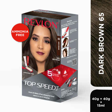 Buy Revlon Top Speed Hair Color Woman-Dark Brown 65 - Purplle
