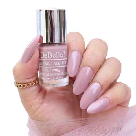 DeBelle Gel Nail Lacquer Blissful Elizabeth (Light Pink Mauve) - (6 ml)