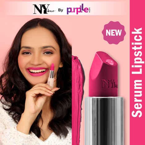 Buy NY Bae Runway Serum Lipstick - Fuchsia Flood 16 (4.2 gm) | Pink | Highly Pi gmented | Vitamin E & Fruit Oils | Lightweight | Non-Drying - Purplle