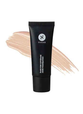 SUGAR Cosmetics Rage For Coverage 24Hr Foundation | Full Coverage | Matte Finish I Creamy Formula | 25 ml - 07 Vanilla Latte