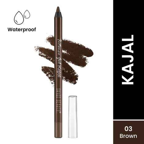 Buy Swiss Beauty Intense Gel Kajal Brown - 1.2 gm - Purplle