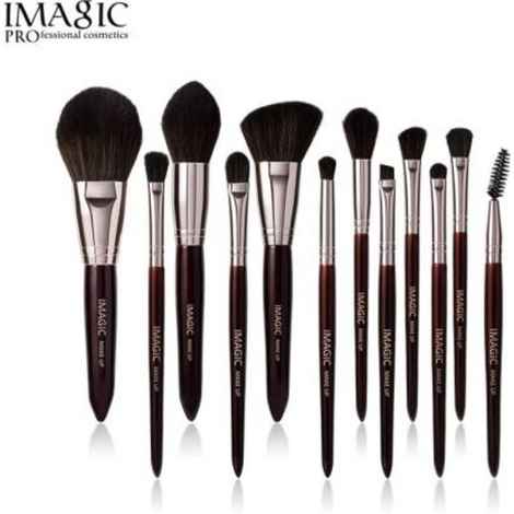 Buy Imagic Professional Makeup Beginer Fav Eye&Face Brush Set Tl-438 - Pack of 12 - Purplle