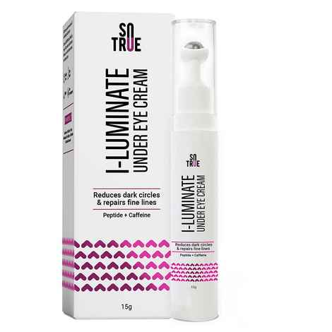 Buy Sotrue i-luminate Under Eye Cream for Dark Circles for Women | For Puffy Eyes & Fine Lines, 15 gm | Enriched with Aloe Vera, Jojoba Seed & Vitamin E | Suitable for All Skin Types - Purplle