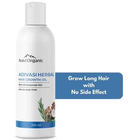 Buy Aravi Organic Adivasi Herbal Oil - For Quick Hair Growth & Control Hair Fall - For Women and Men - 200 ml - Purplle