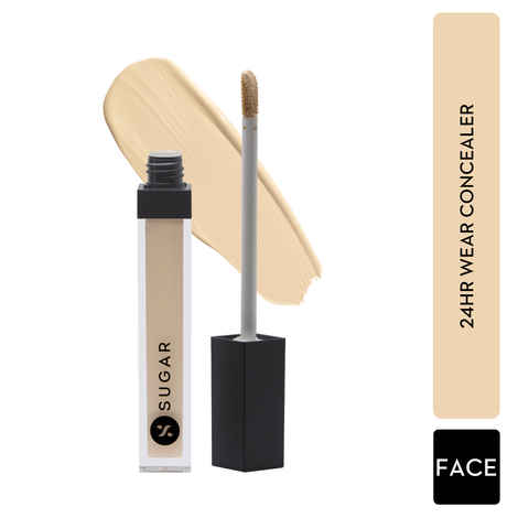 Buy SUGAR Cosmetics Magic Wand Full Coverage Concealer | Matte | Waterproof |For All Skin Types | Lasts Upto 8 Hrs | 8.4gm - 07 Vanilla (Latte Fair Concealer With Golden Undertone) - Purplle