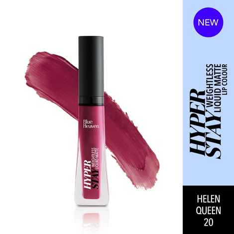 Buy Blue Heaven Hyperstay Weightless Liquid Matte Lipcolor, Helen Queen -20, 6ml - Purplle