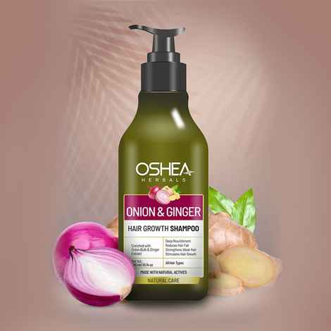 Buy Oshea Herbals Onion And Ginger Shampoo 300 ml - Purplle