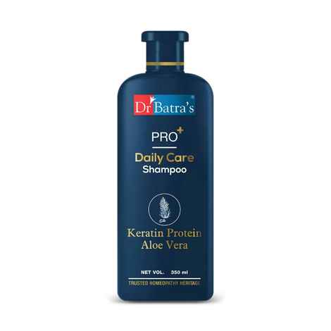 Buy Dr Batra`s PRO+ Daily Care Shampoo. Enriched with Keratin Protein Aloe VeraA Thuja Extracts. Gently Cleanses Hair 350 ml. - Purplle