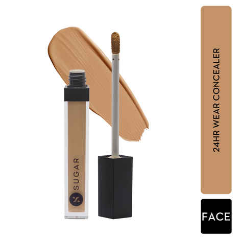 Buy SUGAR Cosmetics Magic Wand Full Coverage Concealer | Matte | Waterproof |For All Skin Types | Lasts Upto 8 Hrs | 8.4gm - 45 Con Panna (Medium Beige Full Coverage Concealer With Golden Undertone) - Purplle