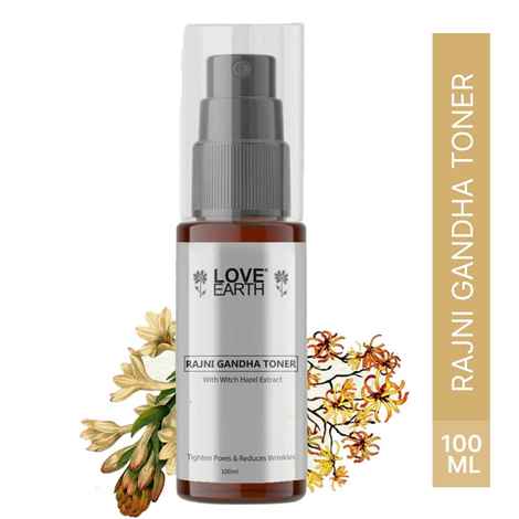 Buy Love Earth Rajni Gandha Toner Face Mist With Tuberose(Rajnigandha) Oil & Mulberry Extract For Tightening Pores & Even Tone 100 ml - Purplle