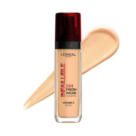 Buy L'Oreal Paris Oil Absorbing Formula, Transferproof, Heatproof and Long-Lasting, Infallible 32H Fresh Wear Radiant Liquid Foundation - 235 Honey, 30 ml - Purplle
