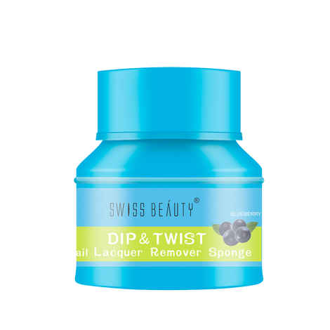 Buy Swiss Beauty Dip & twist Nail Polish Remover - Blueberry (30 ml) - Purplle
