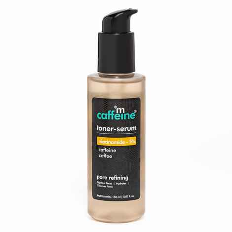 mCaffeine 5% Niacinamide Toner-Serum with Coffee|Â hydrates, Tightens & Cleanses Pores | Lightweight 2- in - 1 Brew For Glowing Skin - 150 ml