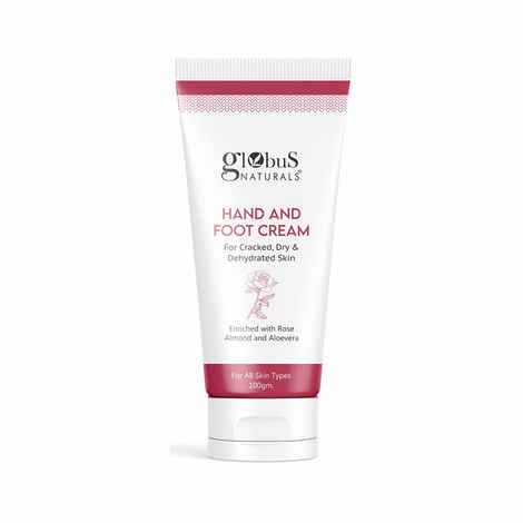 Buy Globus Naturals Hand & Foot Cream, Enriched with Rose & Anantmool, For Nourished, Moisturized Hands & Feet, Suitable for All Skin Types 100 gms - Purplle