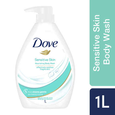 Buy Dove International Nourishing Body Wash for Sensitive Skin, 24Hrs Moisture Lock, 1L - 1000 ml - Purplle