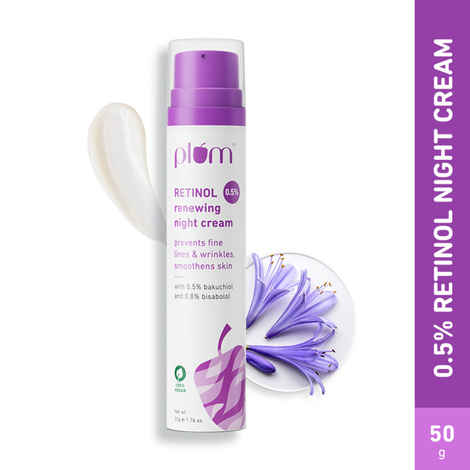 Buy Plum 0.5% Retinol Renewing Night Cream|100% Vegan - 50 gm - Purplle