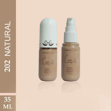 Buy Cuffs N Lashes Cover Capsule Hydrating Foundation, Natural 202 - 35 ml - Purplle