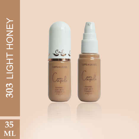 Buy Cuffs N Lashes Cover Capsule Hydrating Foundation, Light Honey 303 - 35 ml - Purplle
