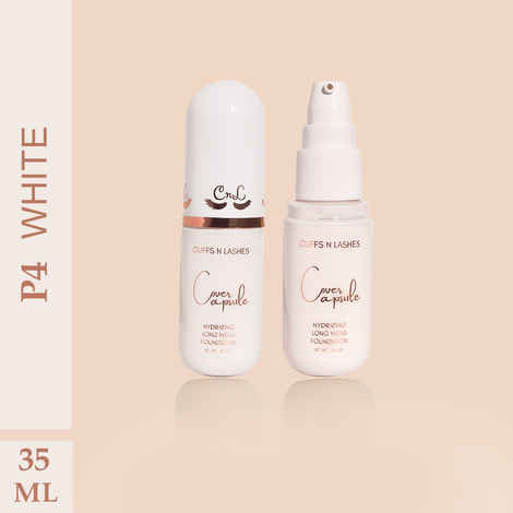 Buy Cuffs N Lashes Cover Capsule Hydrating Foundation, White P4 - 35 ml - Purplle