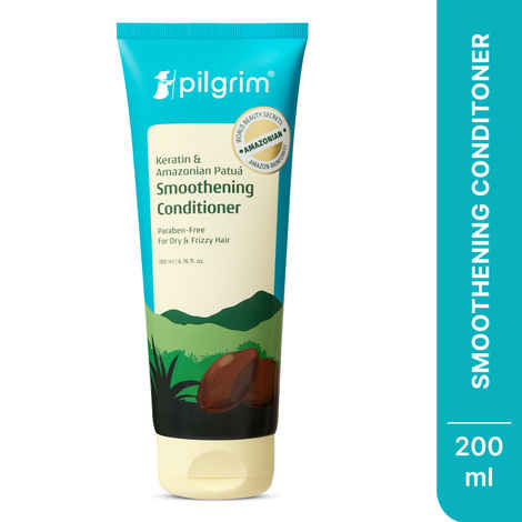 Pilgrim Patua & Keratin Hair Smoothing Conditioner For Dry & Frizzy Hair (Silicone Free) | Hair Conditioner With Sacha Inchi For Smooth & Silky Hair For Women & Men (200 ml)