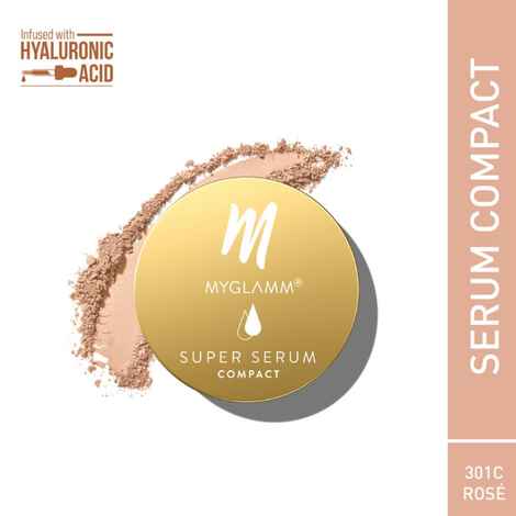 Buy MyGlamm Super Serum Compact -301C Rose (9 g) - Purplle