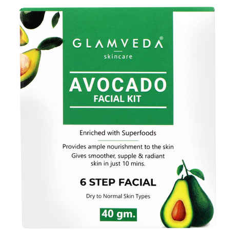 Buy Glamveda Avocado Superfood Facial Kit (40 gm) - Purplle