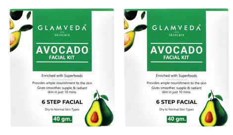 Buy Glamveda Avocado Superfood Facial Kit (Pack Of 2) (80 g) - Purplle