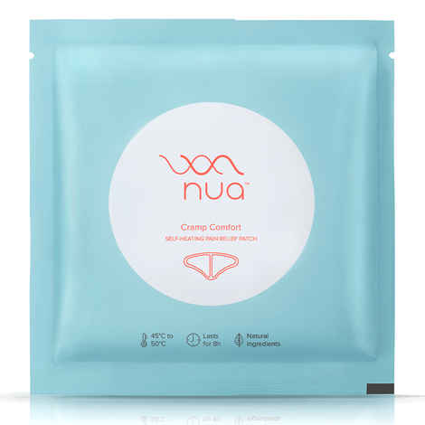 Buy Nua Cramp Comfort || Pack of 1 Heat Patch for Period Pain and Cramps || 100% Natural Ingredients and Portable || 8 Hours Pain Relief - Purplle