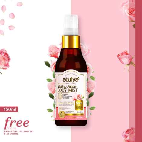 Buy Atulya Valley Rose Body Mist 150 ml - Purplle