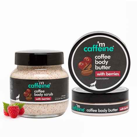 mCaffeine Coffee & Berries Scrub-Moisturize Duo, Combo of 2