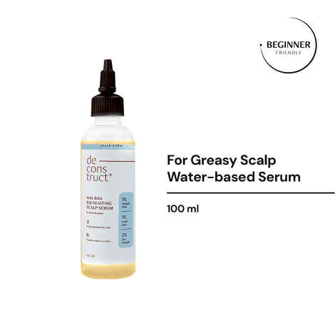 Buy Deconstruct AHA BHA Exfoliating Scalp Serum - 1% Salicylic Acid + 1% Lactic Acid + 2% Zinc Complex (100 ml) - Purplle