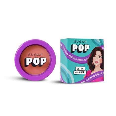 Buy SUGAR POP Ultra HD Blush 02 Sienna - 10 gms - Richly Pigmented | Ultra Matte | Blendable | Suits all skin tones - Purplle