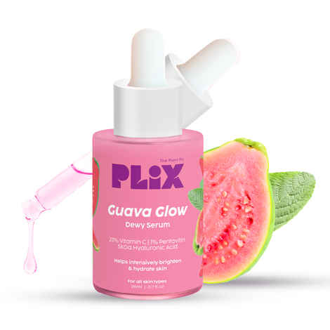 Buy PLIX 23% Vitamin C Guava Face Serum for Skin Brightening, Clear, Glowing & even toned complexion | with Hyaluronic acid & Pentavitin, for Women & Men| For Dry, Combination, Oily skin| 20 ml - Purplle