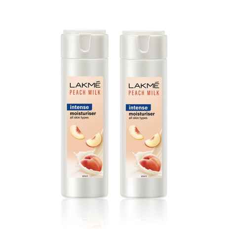 Buy Lakme Peach Milk Intense Moisturizer Lotion (120 ml) Pack Of 2 - Purplle