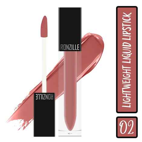 Buy Ronzille Weightless Mousse Lipstick Long Smash Infused with Jojoba Oil-02 - Purplle