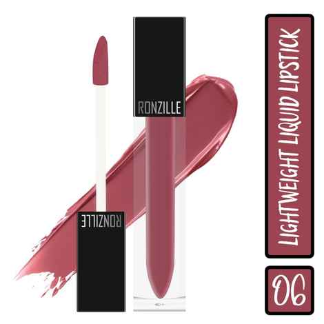 Buy Ronzille Weightless Mousse Lipstick Long Smash Infused with Jojoba Oil-06 - Purplle