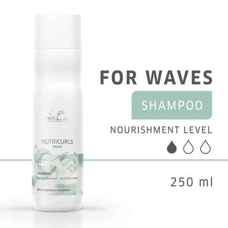 Buy Wella Professionals NUTRICURLS Sulphate Free Shampoo for Waves (250 ml) - Purplle