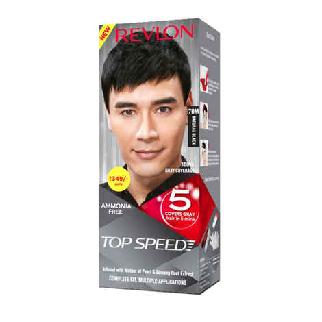 Buy Revlon Top Speed Hair Color Small Pack Man - Natural Black 70M - 70 ml - Purplle