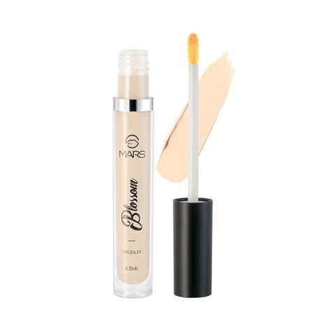 Buy MARS Blossom liquid Concealer | Lightweight With Full Coverage | Highly Blendable Concealer for Face Makeup | Crease Resistant Formula (4.5 ml) (Light Beige) - Purplle
