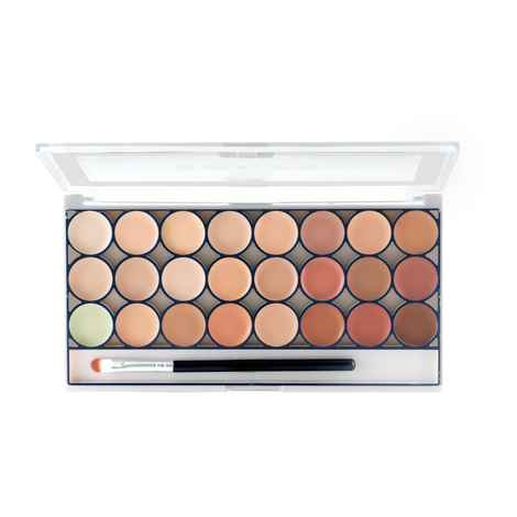 Buy MARS 24 Shade Agory Cream Contour Palette with Brush | Easy to Blend Contour Kit for Women (70 gm) (Shade-01) - Purplle