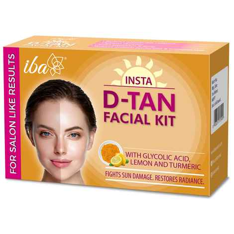 Buy Iba Insta D-Tan Facial Kit (6 Steps Single Use) l For Tan Removal and Glow l 6 Steps Single Use Kit l Salone Like Results - Purplle