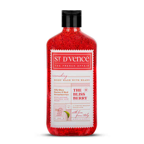 Buy ST. DVENCE The Bliss Berry Body Wash with Salicylic Acid Beads- Controls Body & Back Acne | Sulphates & Paraben Free 300 ml - Purplle